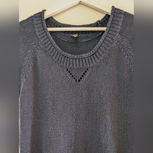 Thyme Maternity Navy Blue knitted dress size L - Picture 3 of 9